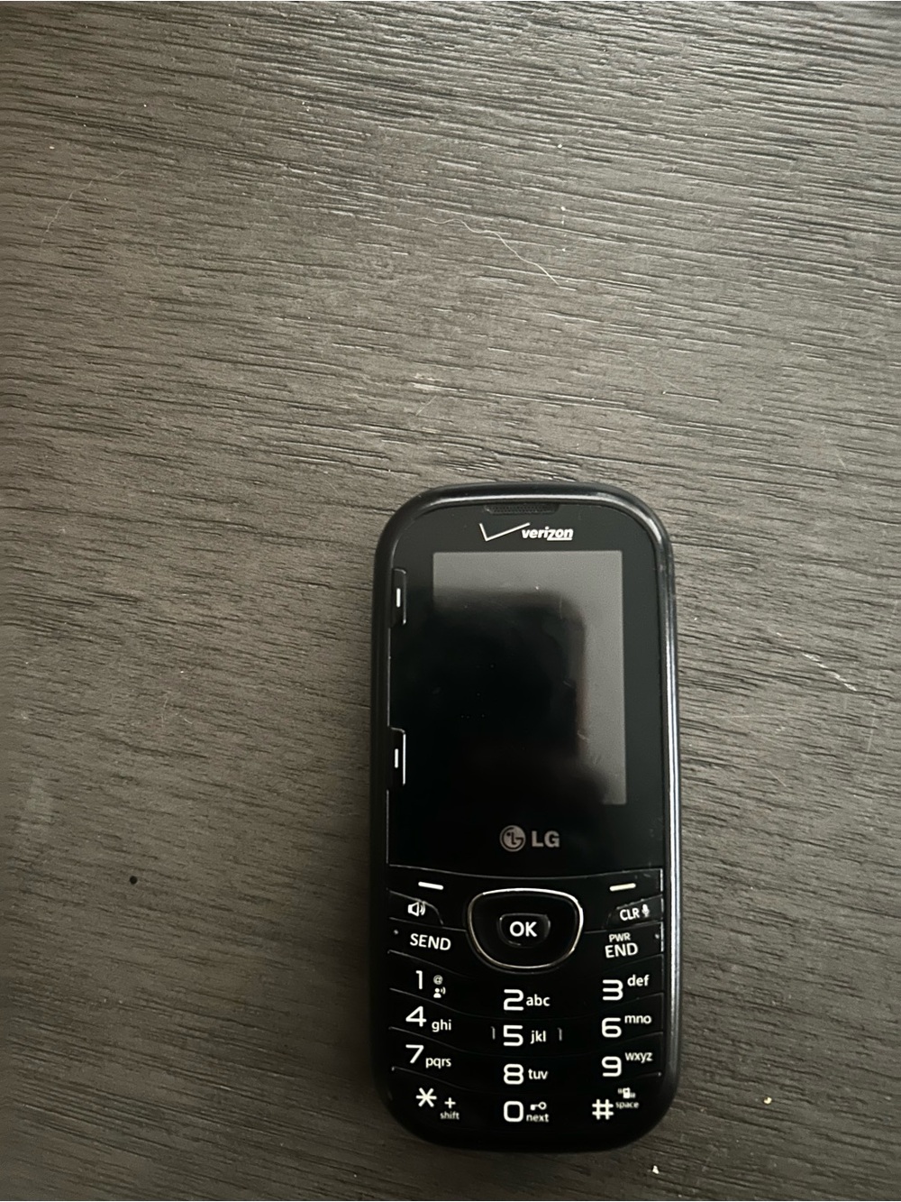LG Black Basic Feature Phone with Physical Keypad
